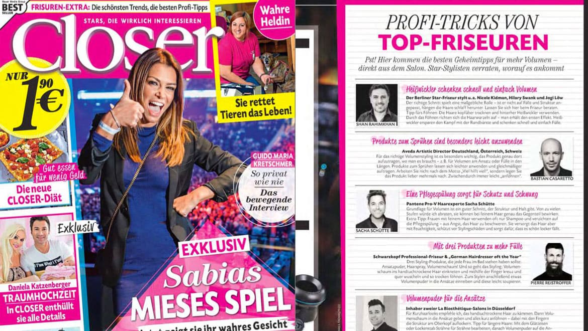 Pierre Reistroffer dans Closer magazine